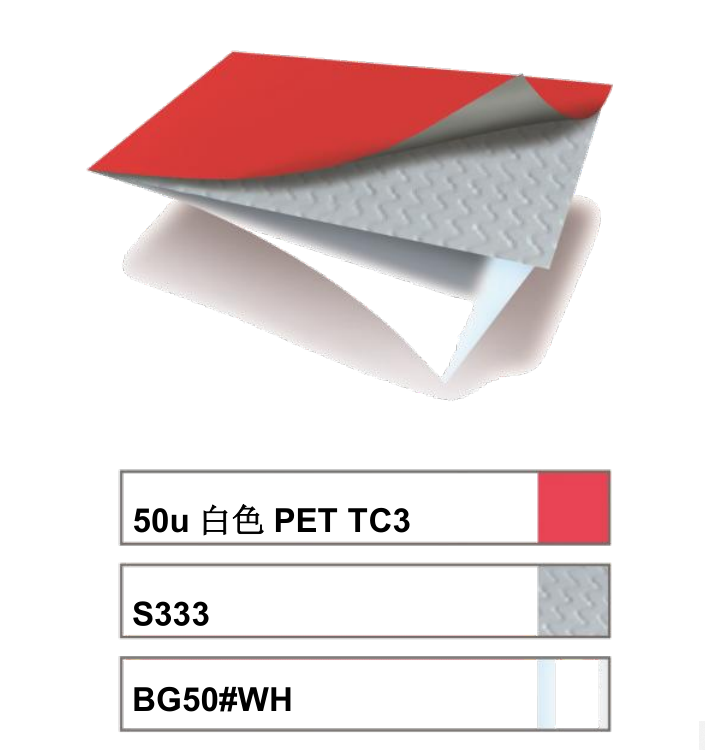 艾利MZ0305亮白PET不干胶材料