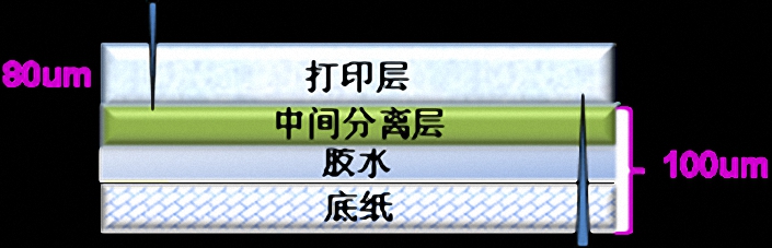 可分离热敏纸